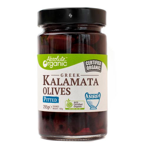 Absolute Organic Greek Kalamata Olives Whole 295g