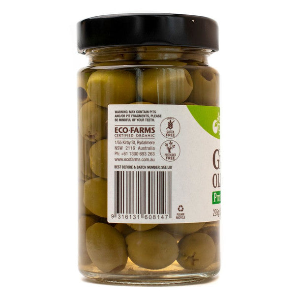 Absolute Organic Green Olives Pitted 295g