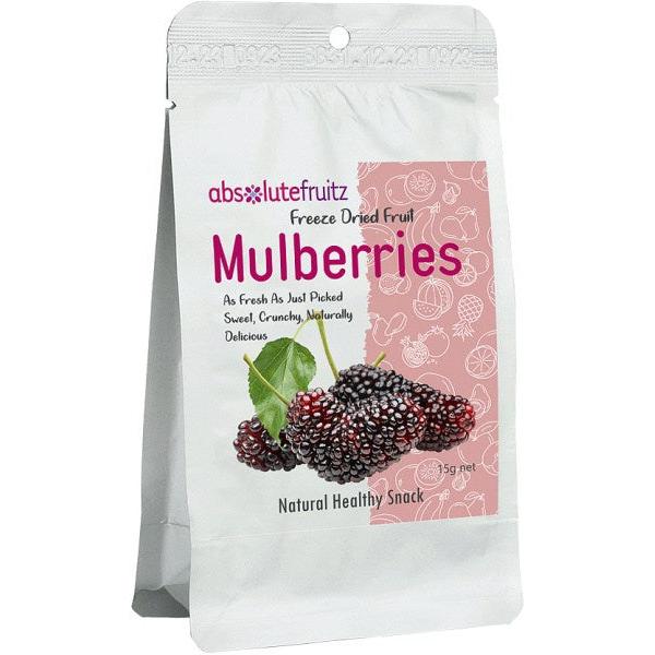AbsoluteFruitz Freeze Dried Mulberries 15g