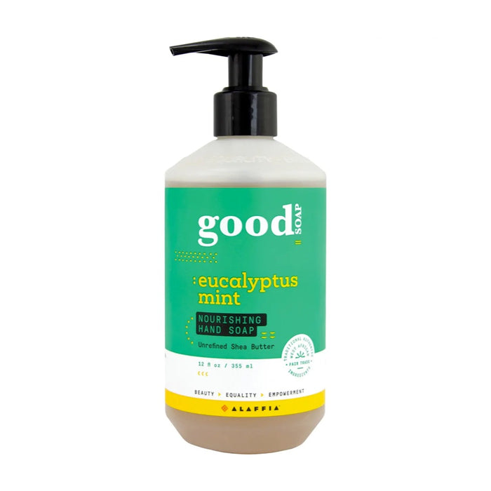 Alaffia Good Soap Hand Soap Eucalyptus Mint 355ml