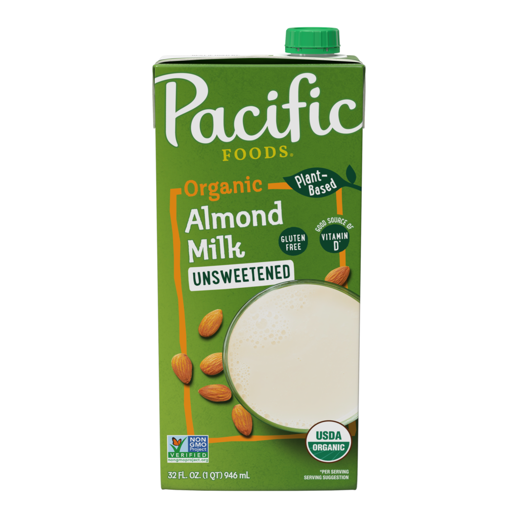 Pacific Foods Organic Unsweetened Almond Original 946ml