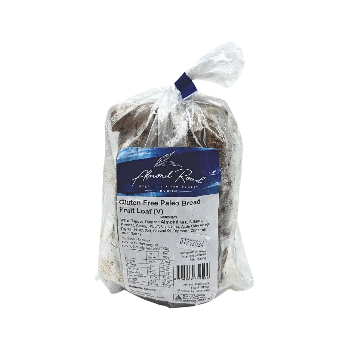 Almond Road Gluten Free Fruit Loaf 750g