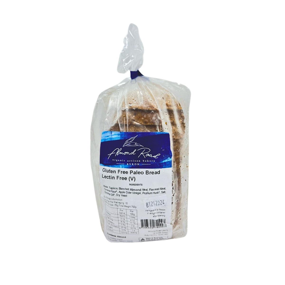 Almond Road Gluten Free Lectin Free Bread 750g