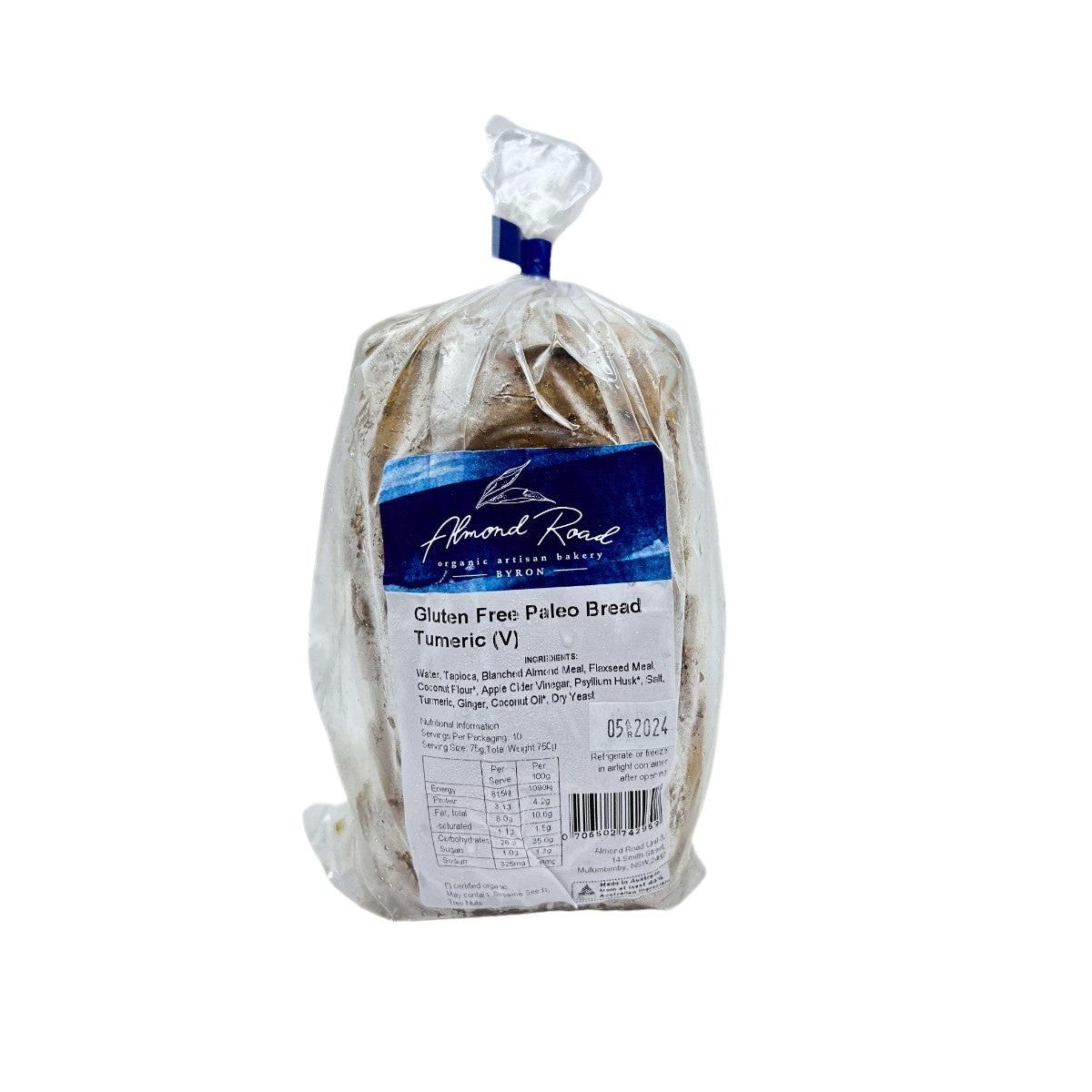 Almond Road Gluten Free Turmeric Bread 750g