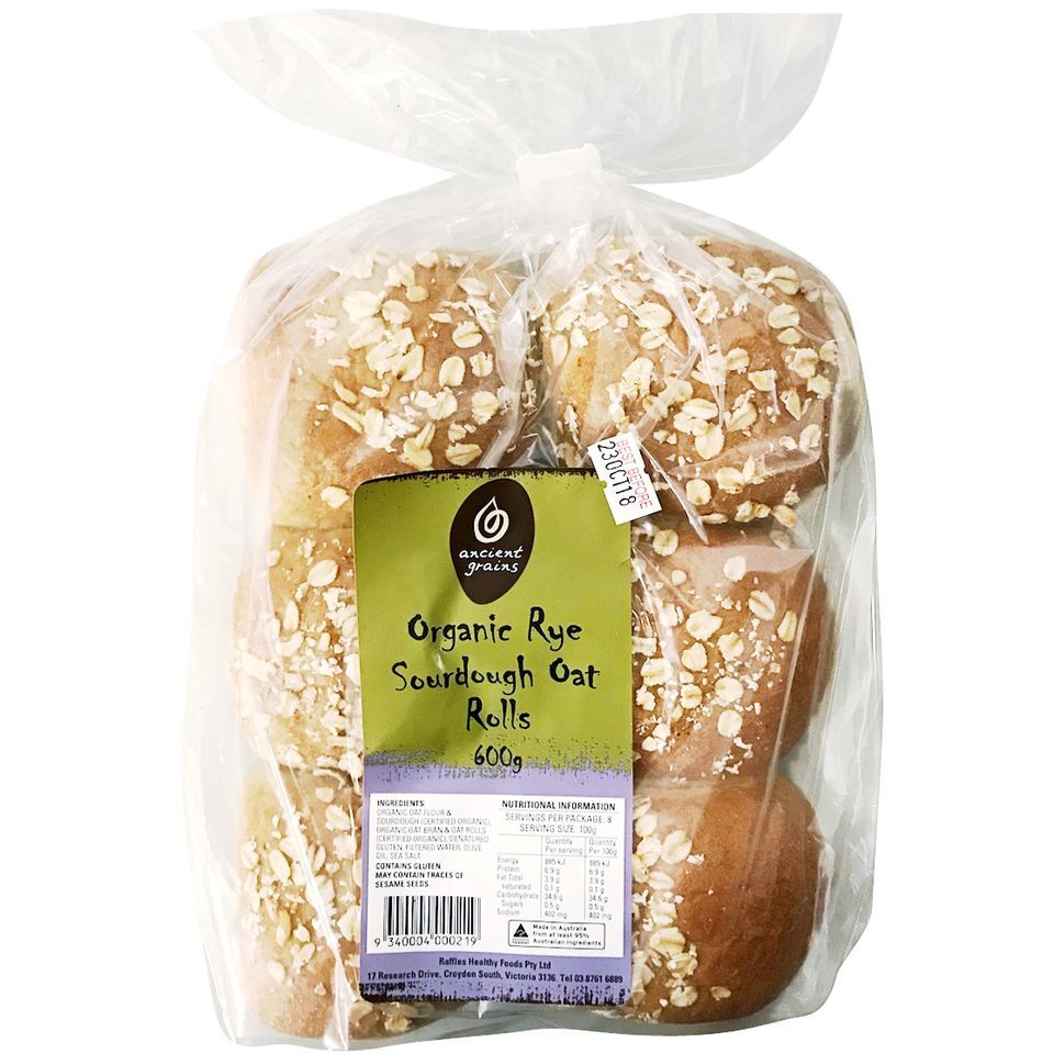 Ancient Grains Oat Sour Rolls 600g