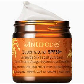Antipodes Supernatural SPF50+ Ceramide Silk Facial Sunscreen 60ml