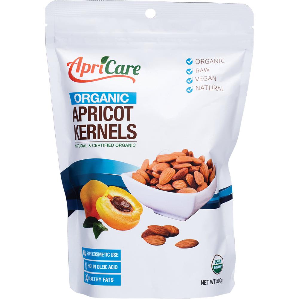 Apricare Apricot Kernels Organic Raw 500g