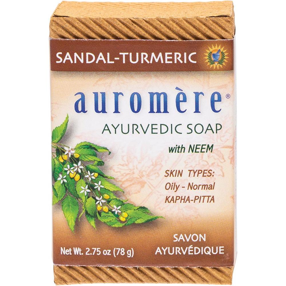 Auromere Sandal-Turmeric Ayurvedic Soap