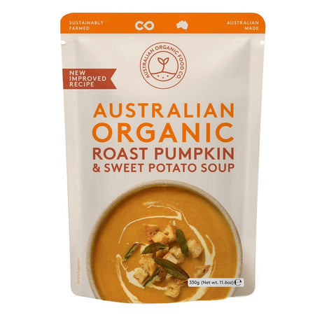 Australian Organic Food Co Organic Roast Pumpkin & Sweet Potato Soup 500g