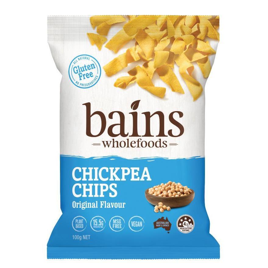 Bains Wholefoods Chickpea Chips Original 100g