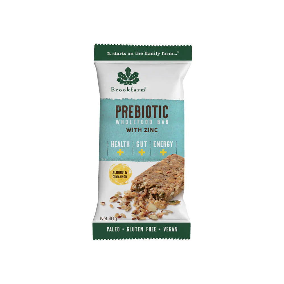 Brookfarm Almond & Cinnamon Prebiotic Wholefood Bar 40g