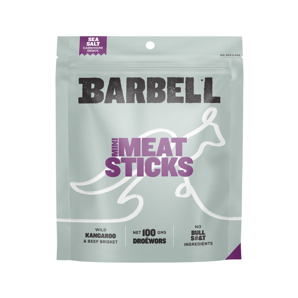 Barbell Foods Meat Sticks Sea Salt 100g