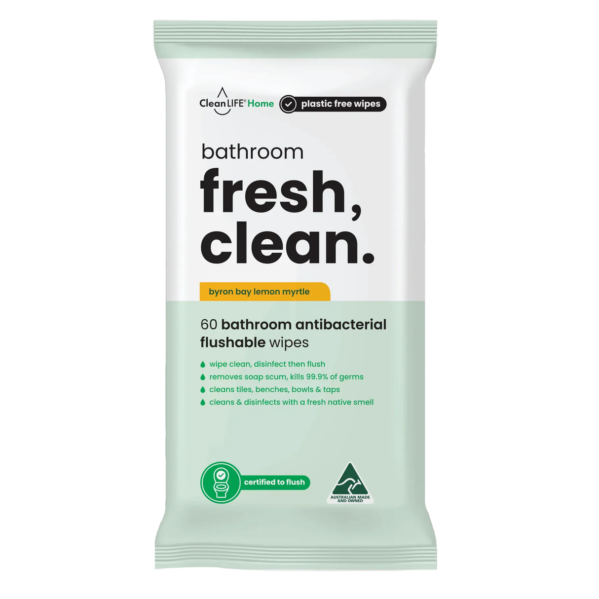 CleanLife Cleanlife Bathroom Wipes 25p