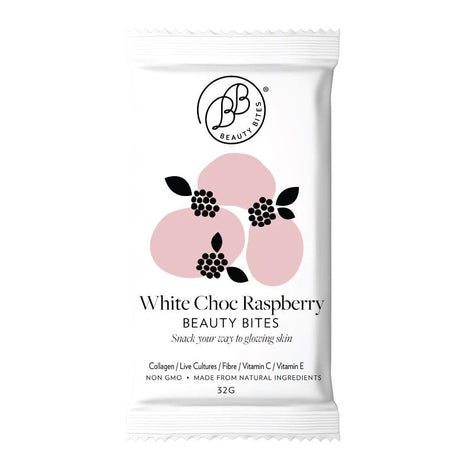 Beauty Bites White Chocolate Raspberry 32g