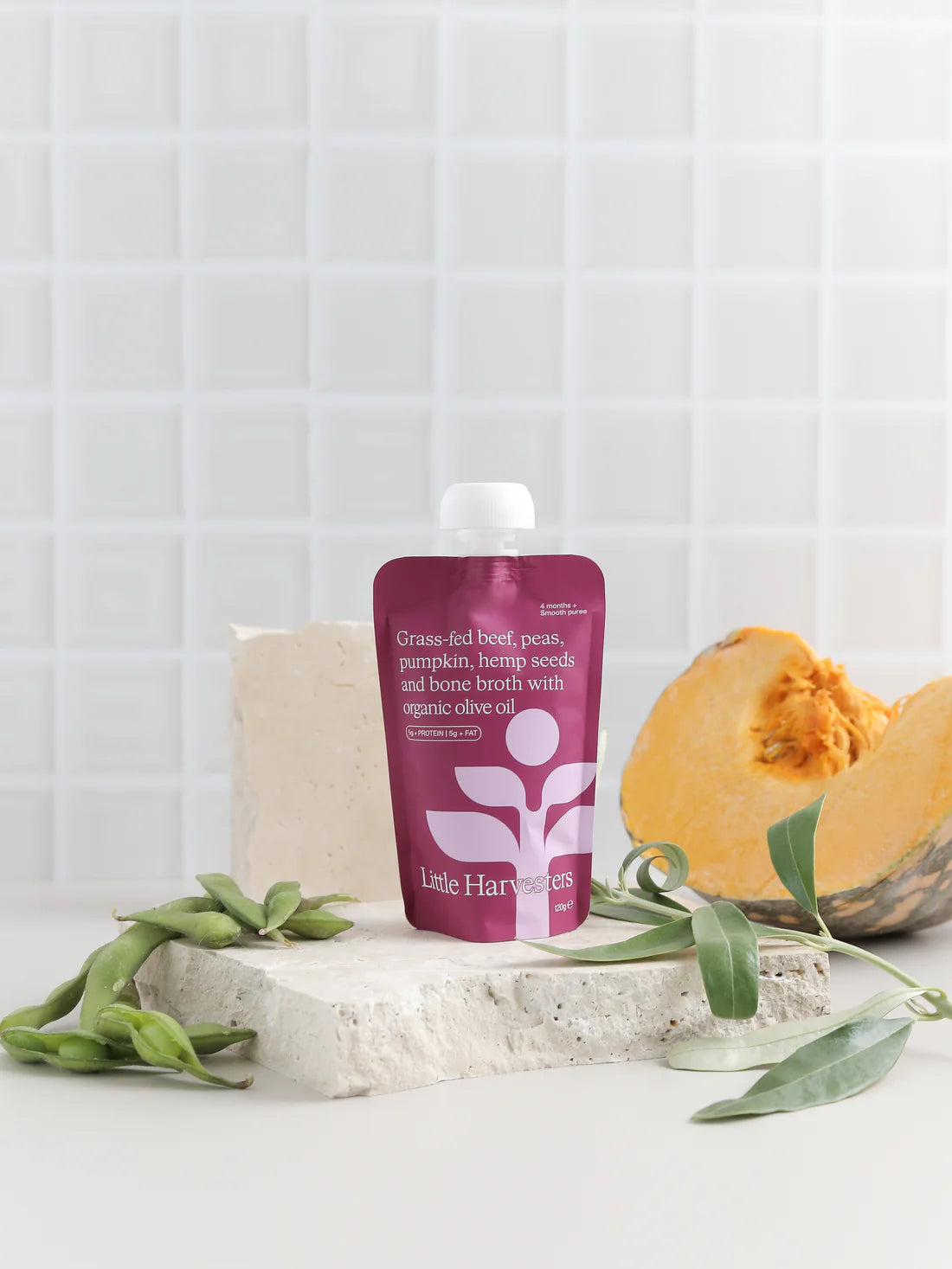 Little Harvesters Grass-Fed Beef, Peas, Pumpkin 120g