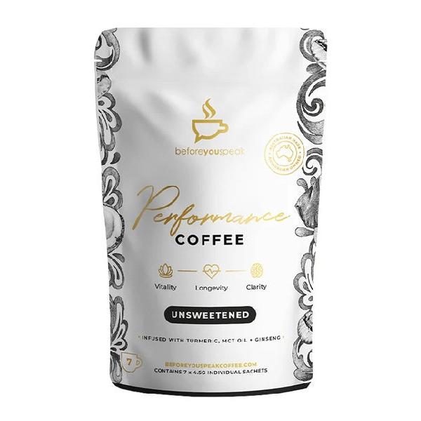 Before You Speak Performance Coffee Unsweetened 7 x 4.5g