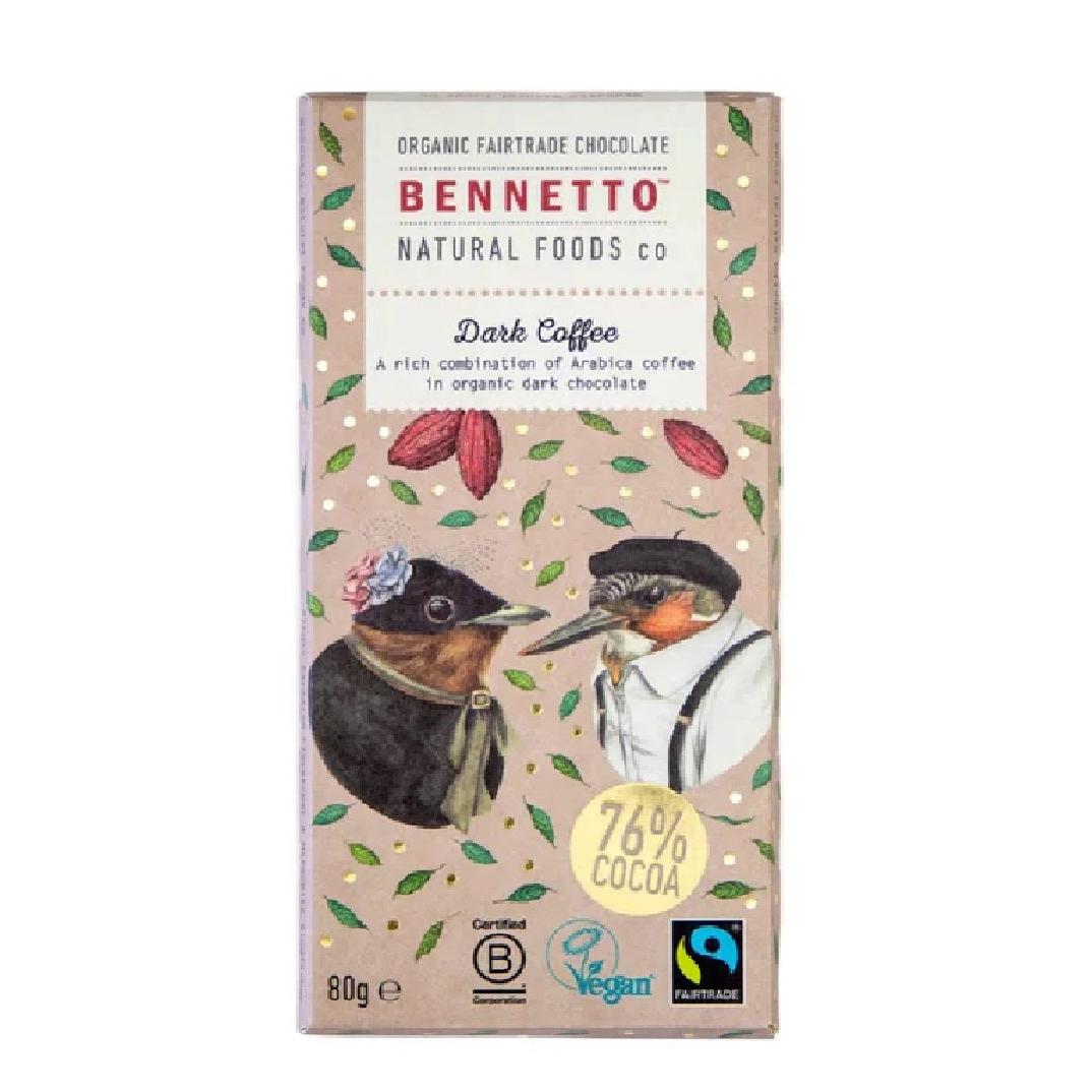 Bennetto Dark Choc Coffee 80g