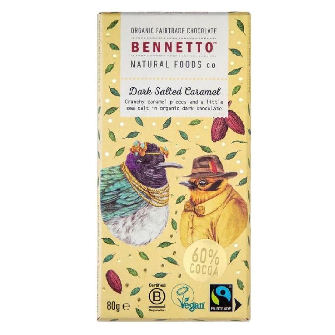 Bennetto Dark Choc Salted Caramel 80g
