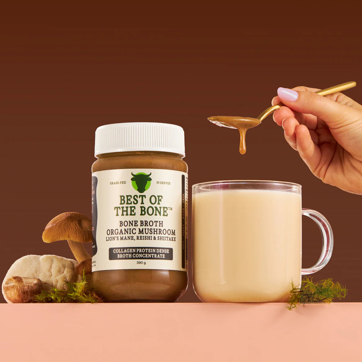 Best of the Bone Broth Concentrate Organic Mushroom 390g