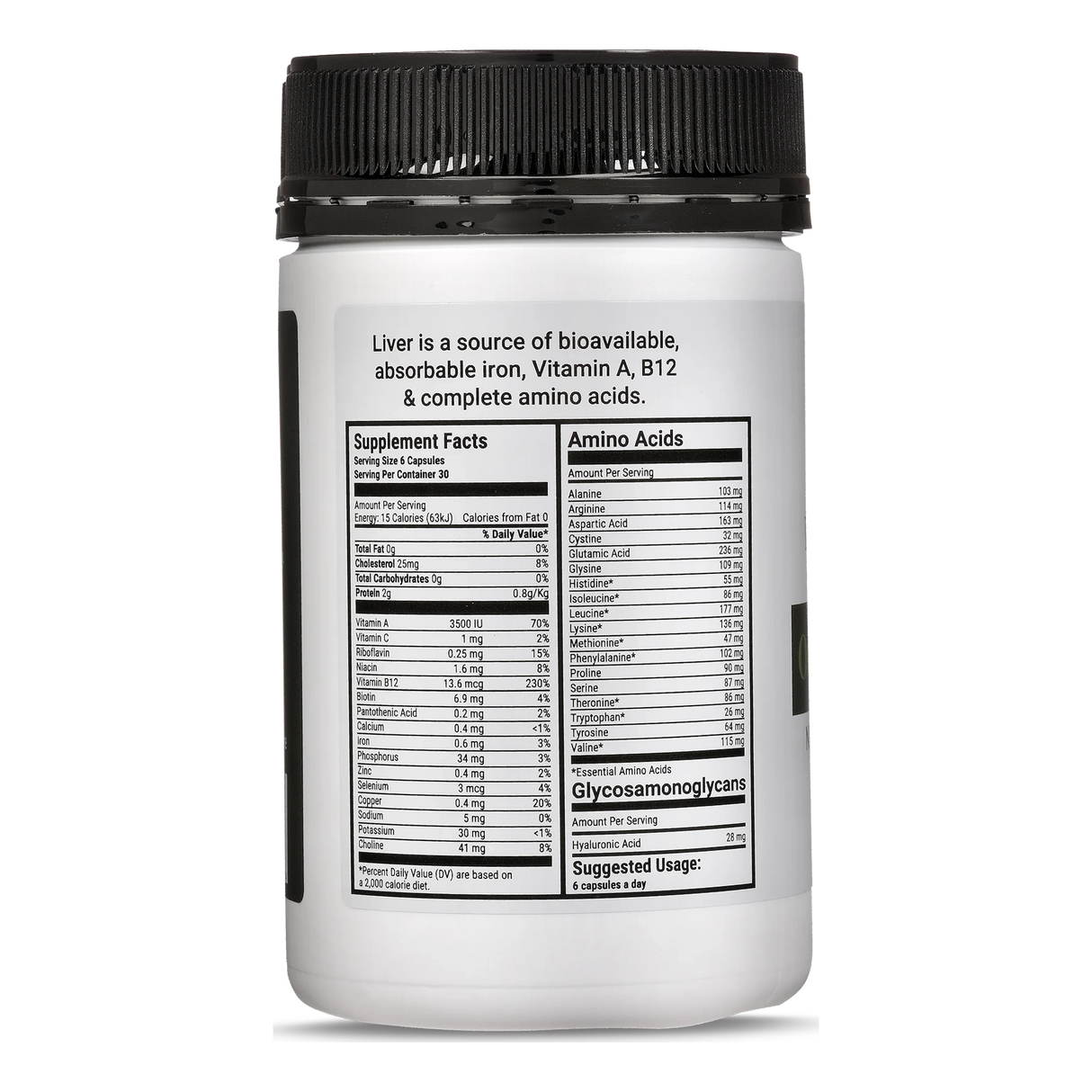 Best of the Bone Organic Beef Liver 180c