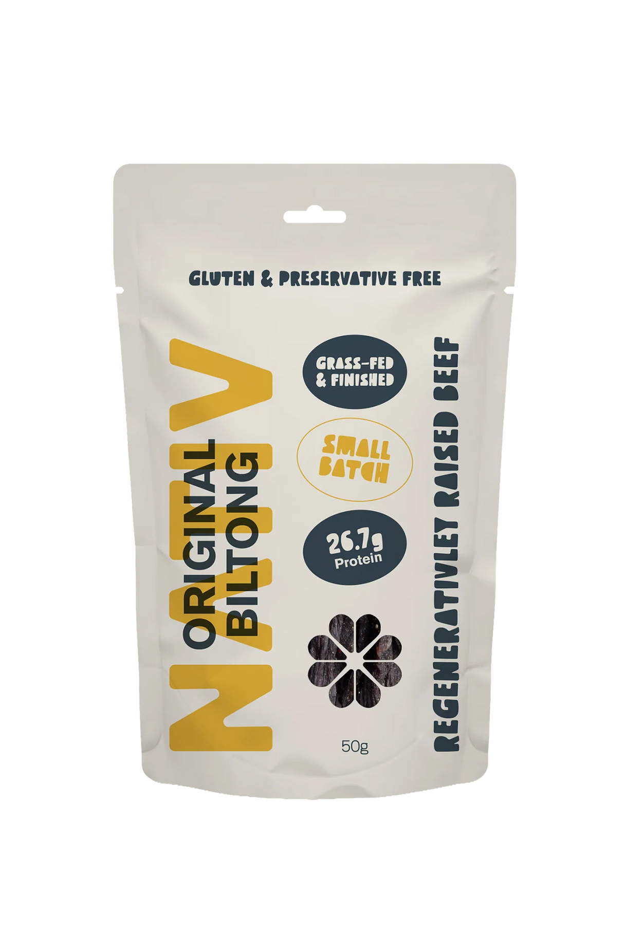 Nativ Meats Grass-fed & Finished Biltong Original 50g