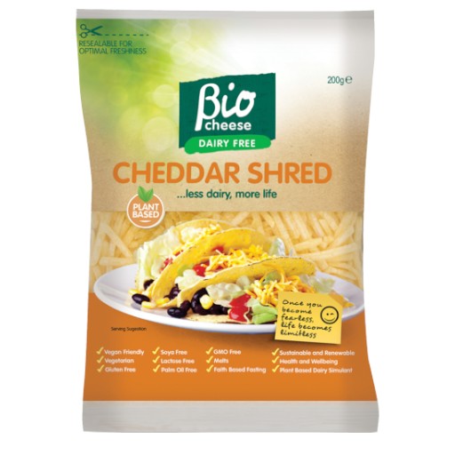 Bio Cheese Shred Cheddar 200g