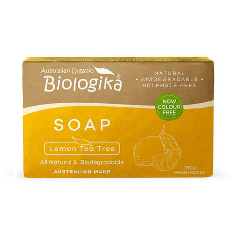 Biologika Australian lemon scented tea tree soap bar, 100g