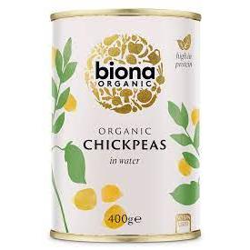 Biona Chickpeas Can 400g