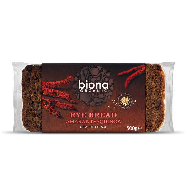 Biona Rye Bread Amaranth & Quinoa 500g