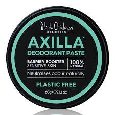 Black Chicken Remedies Axilla Natural Deodorant Paste Barrier Booster Plastic Free 60g