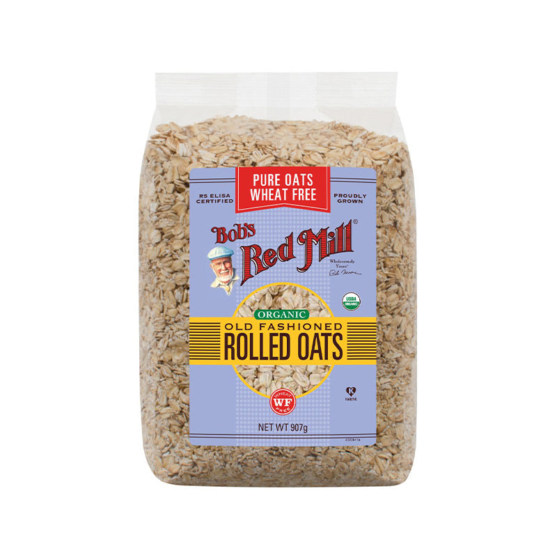 Bobs Red Mill Regular Rolled Oats Pure Wheat Free 907g