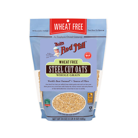 Bobs Red Mill Steel Cut Oats Pure Wheat Free 680g