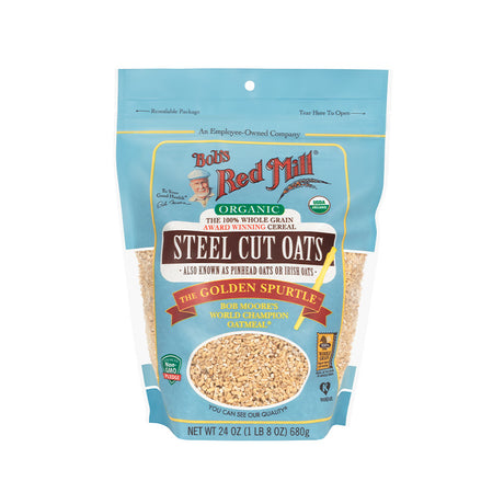 Bobs Red Mill Steel Cut Oats Pure Wheat Free 680g