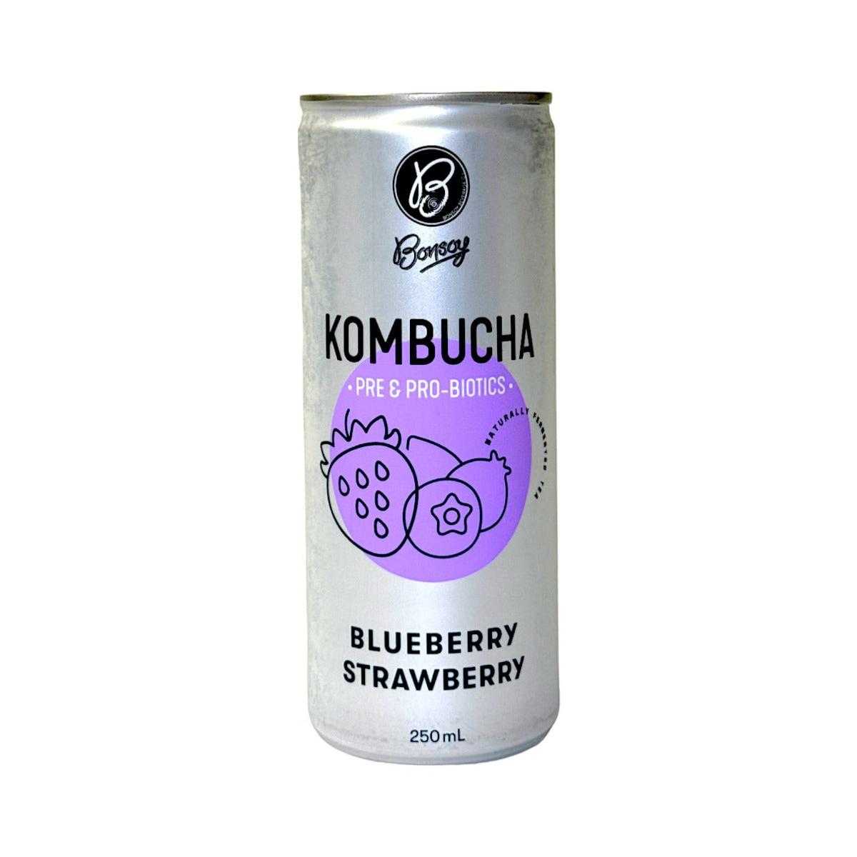 Bonsoy Kombucha Blue Straw 250ml