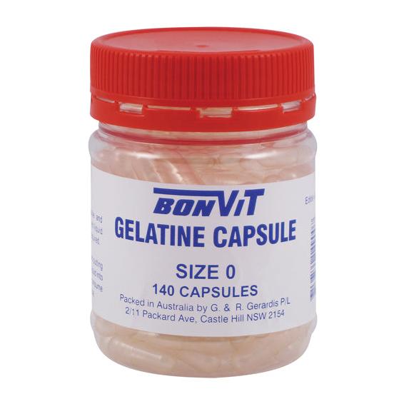 Bonvit Gelatin Capsules 0 Si140 Empty Capsules