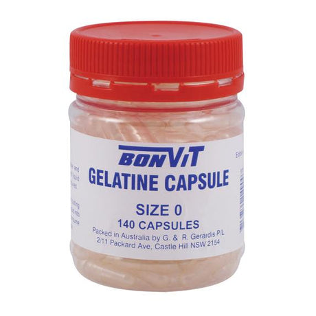 Bonvit Gelatin Capsules 0 Si140 Empty Capsules