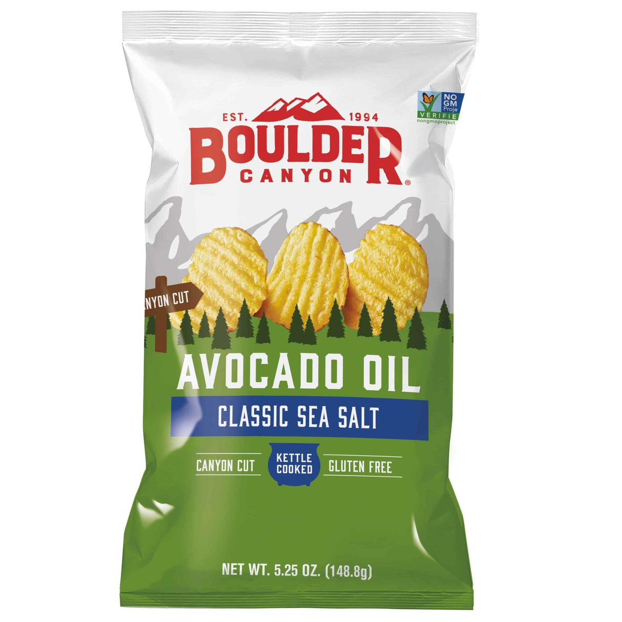 Boulder Canyon Avocado Oil Chips Sea Salt 149g
