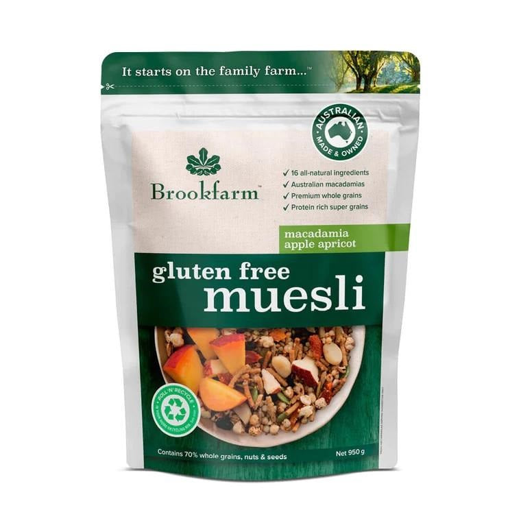 Brookfarm Gluten Free Muesli Macadamia Apple 950g