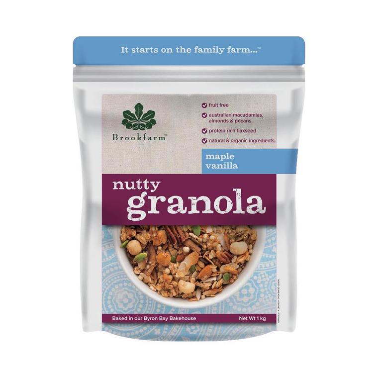 Brookfarm Granola Maple Vanilla 1Kg