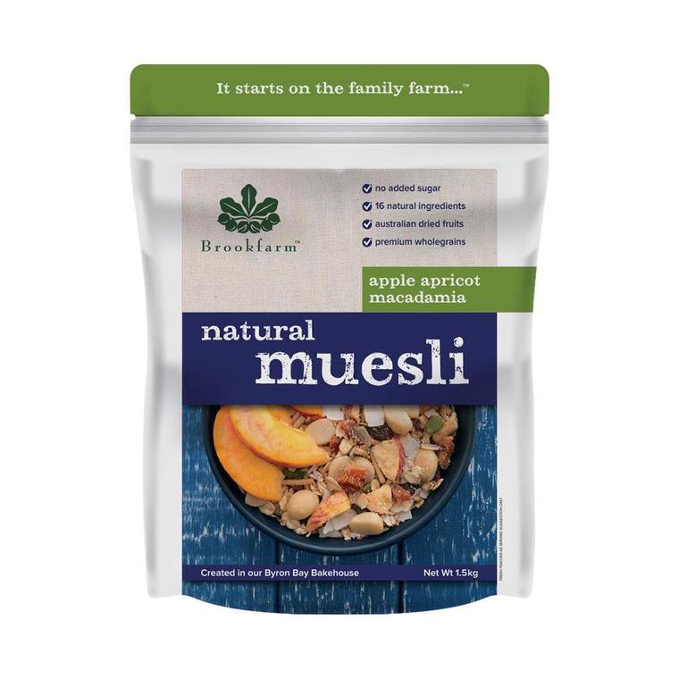 Brookfarm Natural Muesli Apricot 1.5Kg