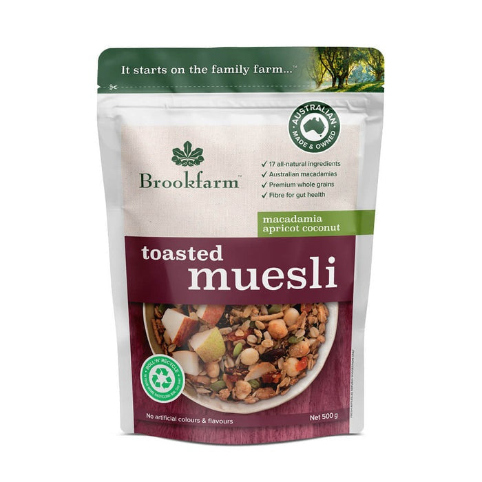 Brookfarm Toasted Muesli Apricot 500g