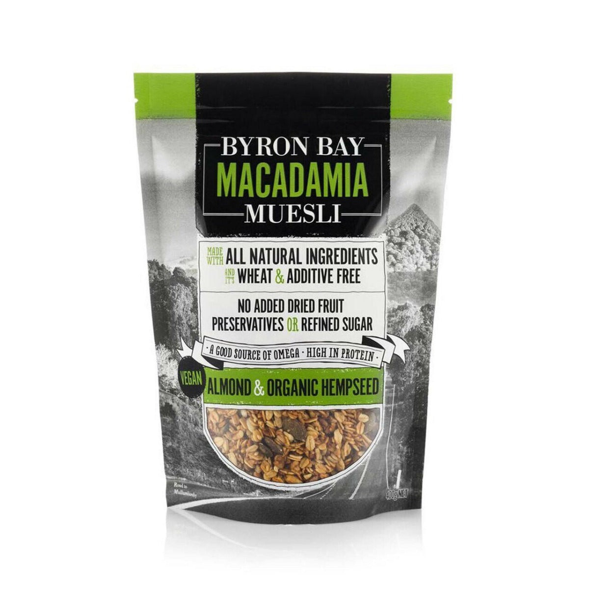 Byron Bay Macadamia Muesli Bay Macadamia Muesli Almond and Hemp Seed 400g