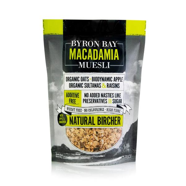 Byron Bay Macadamia Muesli Bay Macadamia Muesli Natural Bircher 450g