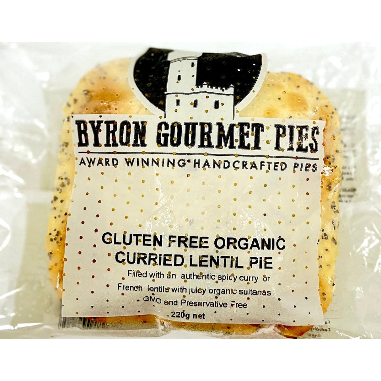 Byron Gourmet GF Curried Lentil Pie 220g
