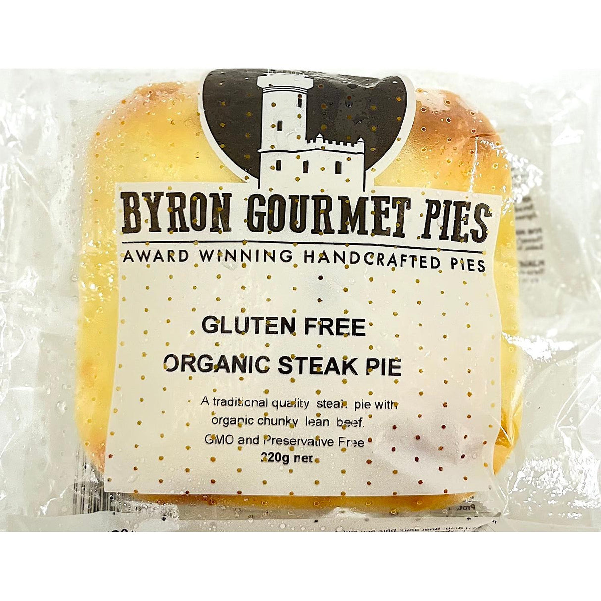 Byron Gourmet GF Organic Steak Pie 220g