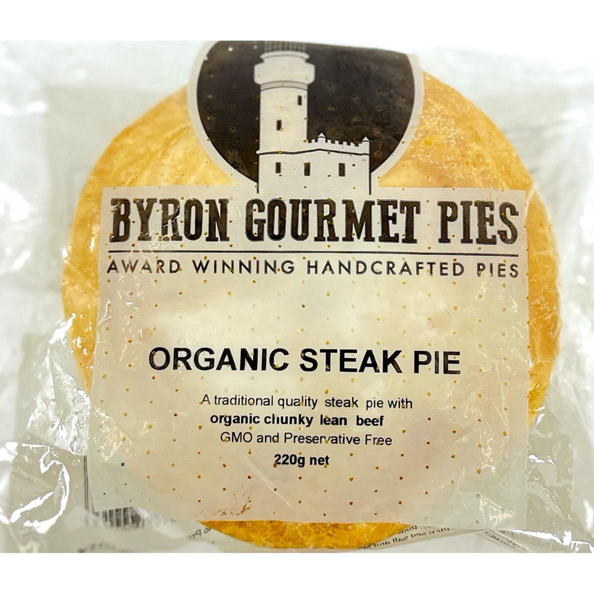 Byron Gourmet Organic Steak Pie 220g