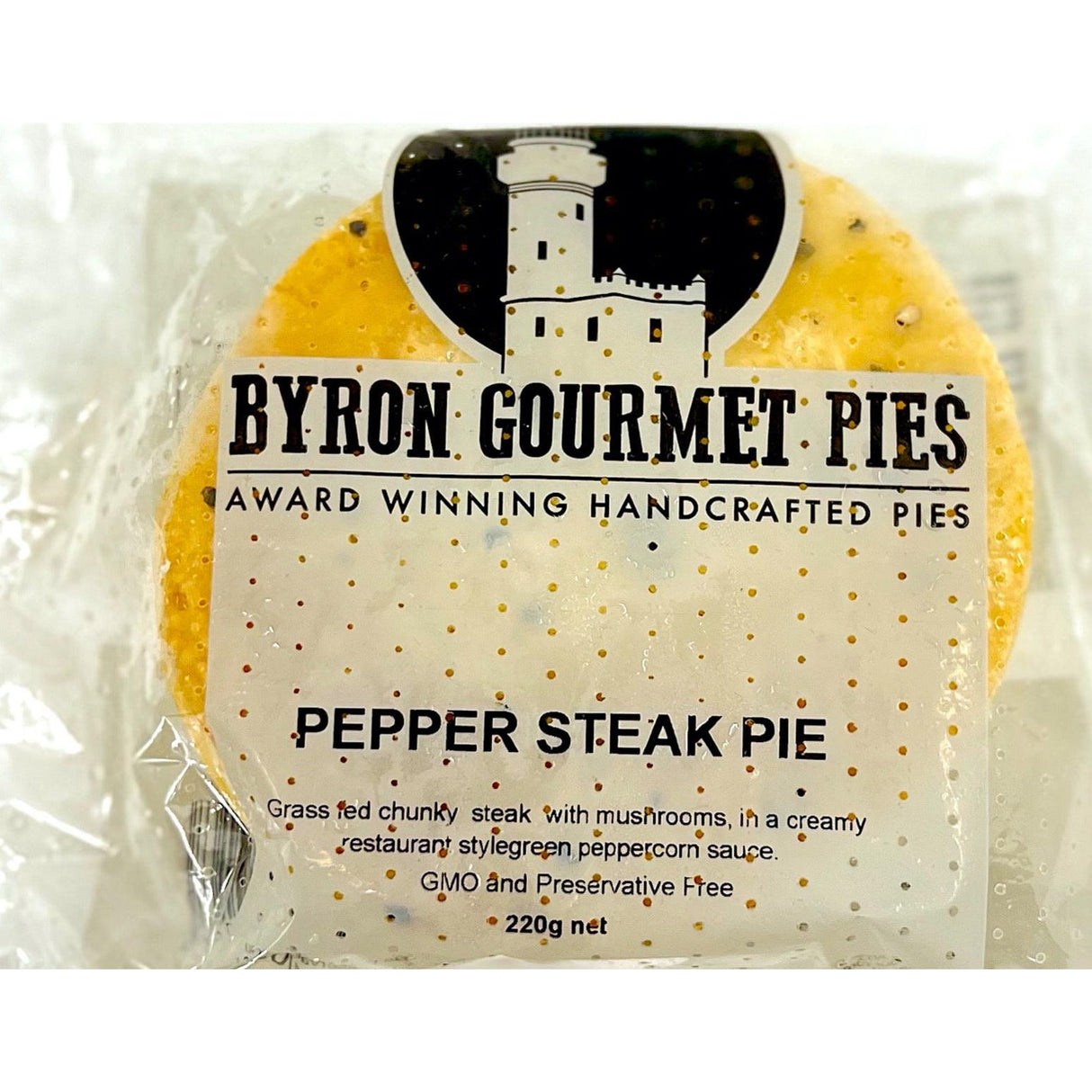 Byron Gourmet Pepper Steak Pie 220g