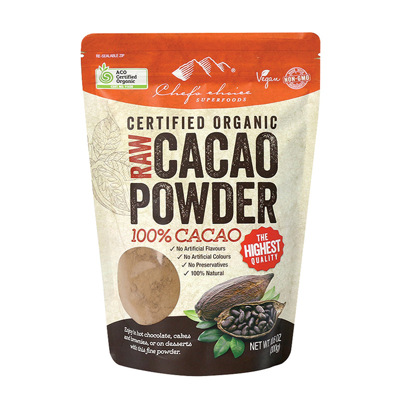 Chef's Choice Certified Organic Raw Cacao Powder 300g