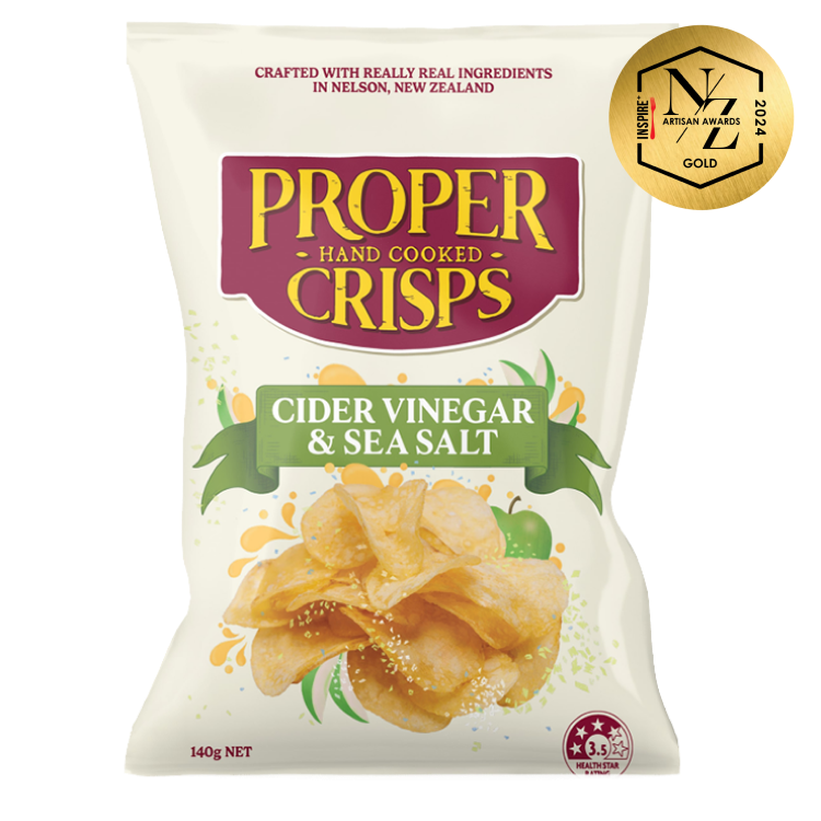 Proper Crisps Cider Vinegar & Salt 140g
