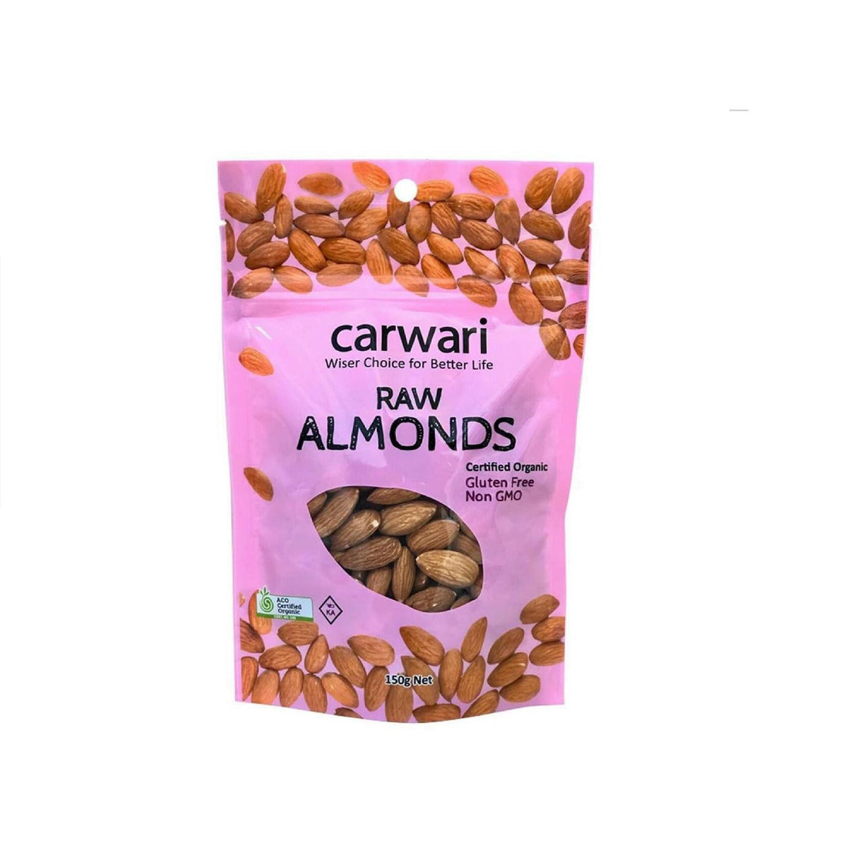 Carwari Organic Almonds Raw 150g